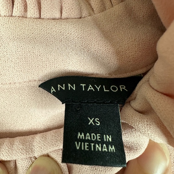 Ann Taylor | Blush Ruffle Blouse - Picture 6 of 9